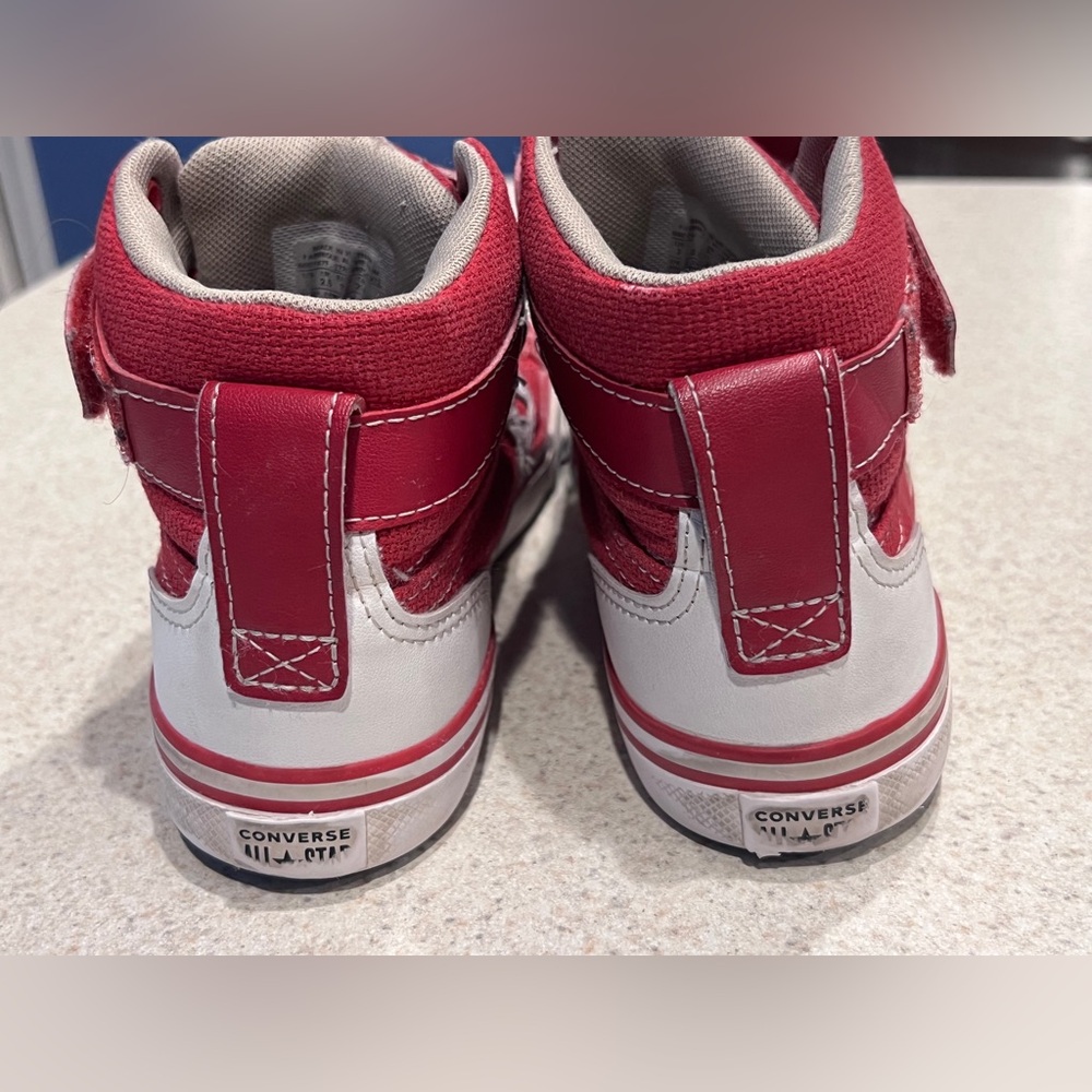 Kids Red Converse pro blaze no tie High-Top Sneakers size 3 skater grunge - Picture 13 of 14